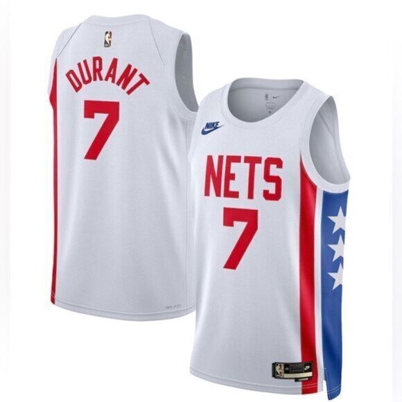 NWT NIKE NBA Kevin Durant Brooklyn Nets Classic Basketball Jersey - Size M - Picture 1 of 9